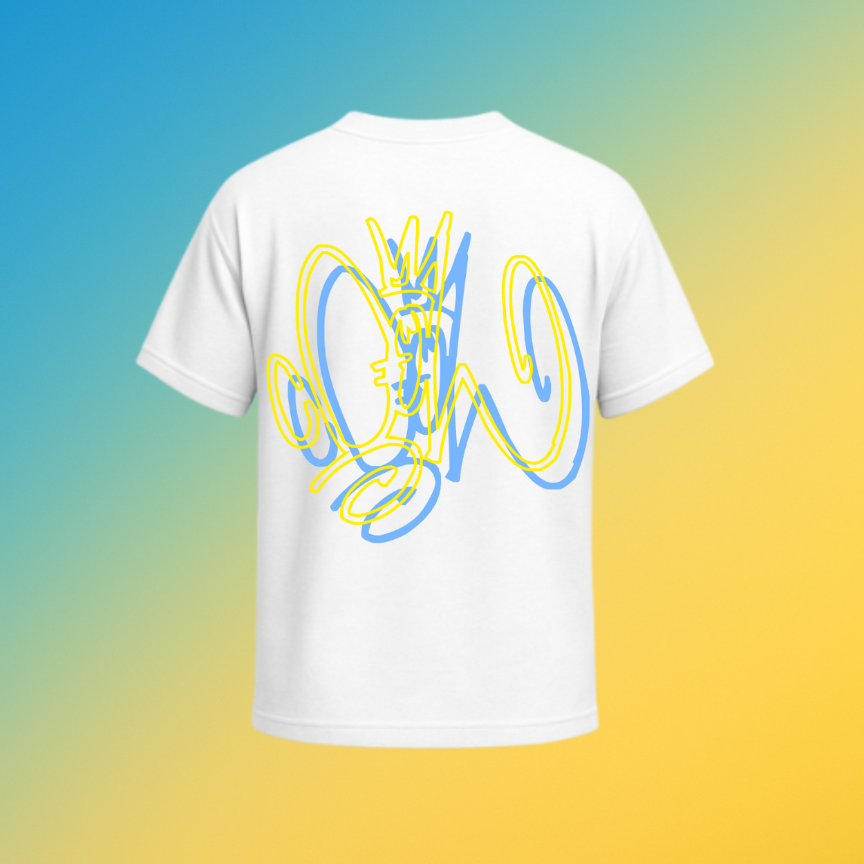 Graffiti NTL (Bleu et Jaune)